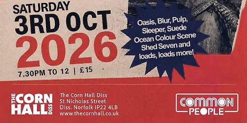 Common People: Britpop Jukebox - A Britpop, Indie & 90s Dance Disco