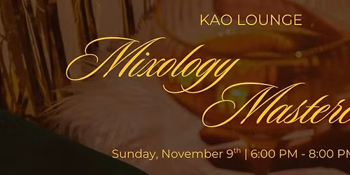 Mixology Masterclass - Fall Edition \ud83c\udf42