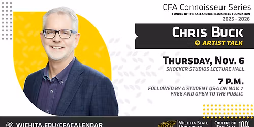 Connoisseur Series: Chris Buck | FREE EVENT