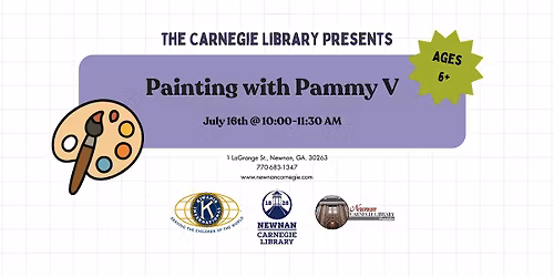 Painting with Pammy V (Ages 6+)