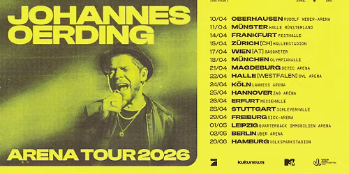 Johannes Oerding | Arena Tour 2026 | FREIBURG