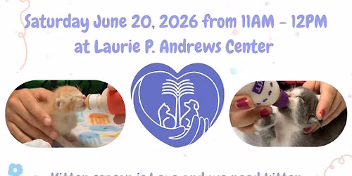 PVAS Kitten Shower, Saturday, June 20th 11am-12pm\ud83d\udc3e\ud83c\udf7c