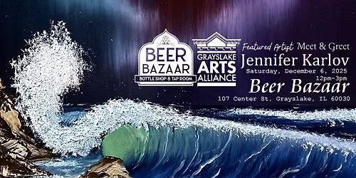 Featured Artist Jennifer Karlov Meet & Greet and Drafts & Crafts at Beer Bazaar