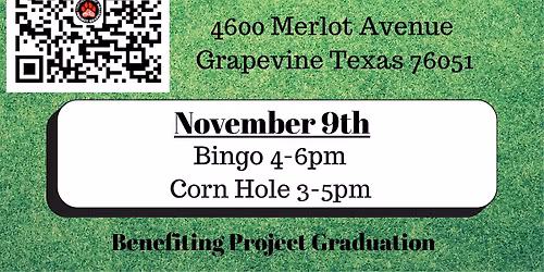 Bingo & Cornhole to Benefit Project Graduation