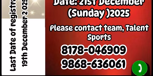 33rd Inter State Talent Sports Roller Skating