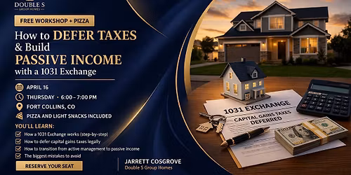 Avoid Capital Gains Tax? Free 1031 Workshop + Pizza