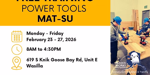 Power Tools - FREE, Hands-on Introductory Training