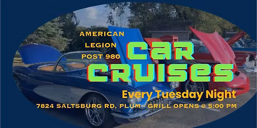 Post 980's TUESDAY EVENING CAR CRUISE!