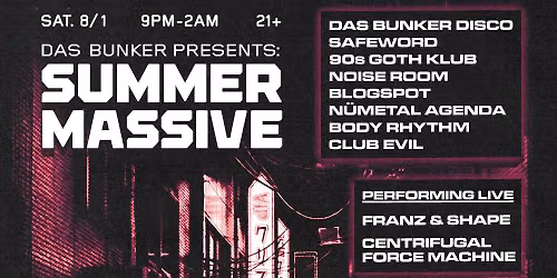 Summer Massive: Franz & Shape, CFM, Club Drippy (Pixel Grip), + More