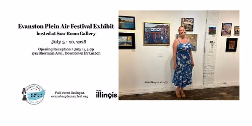 Evanston Plein Air Festival Exhibit at The Saw Room