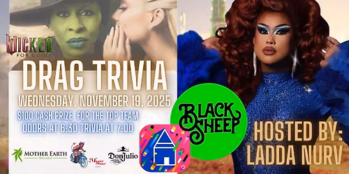 Drag Trivia Every Month at Black Sheep with Ladda