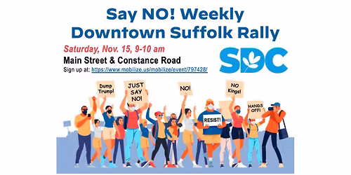 SDC's Say NO! Weekly Downtown Suffolk Rally