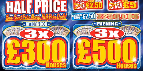 HALF PRICE BINGO