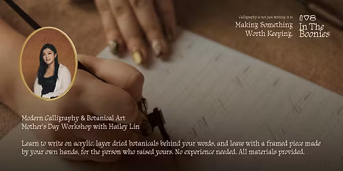 Mother\u2019s Day Calligraphy Workshop