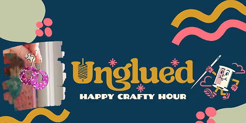 Unglued Happy Crafty Hour: UV Resin Earrings (for the holidays!)