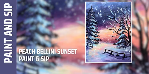 Peach Bellini Sunset \u2013 Paint and Sip (Norwalk)