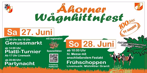 \u00c5horner W\u00e5gnhittnfest - 100 Jahre FF Ahorn