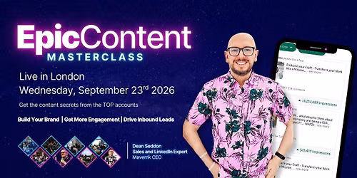 Epic Content: A Content Masterclass Live in London