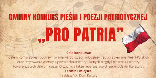 Gminny Konkurs Pie\u015bni i Poezji Patriotycznej