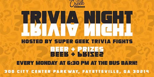 Super Geek Trivia at the Bus Barn