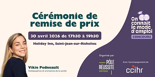 C\u00e9r\u00e9monie de remise de prix - Concours On connait le mode d'emploi