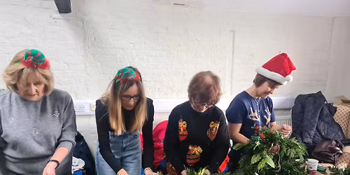 Festive wreath making on Brownsea Island