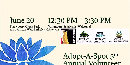 Adopt-A-Spot 5th Annual Volunteer Appreciation Potluck Picnic
