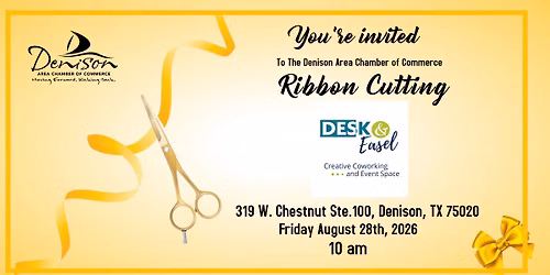 Ribbon Cutting-The Desk & Easel