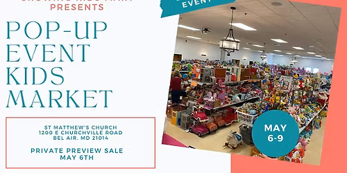 Pop-Up Kids Consignment Sale - Summer 2026 Bel Air
