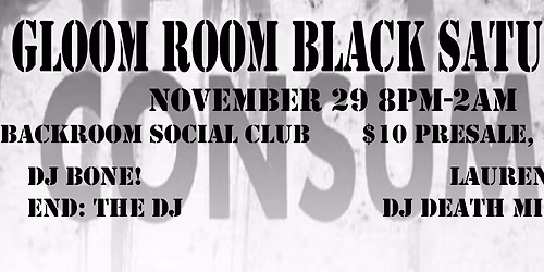 Gloom Room Black Saturday