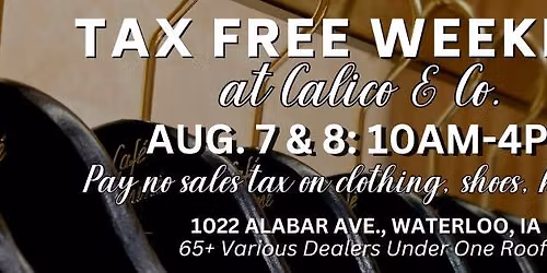 \ud83d\ude4c Tax Free Weekend