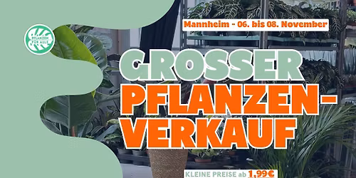 Gro\u00dfer Pflanzenverkauf - Mannheim