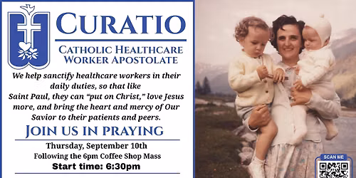 Pray with Curatio: following Monthly Coffee Shop Mass