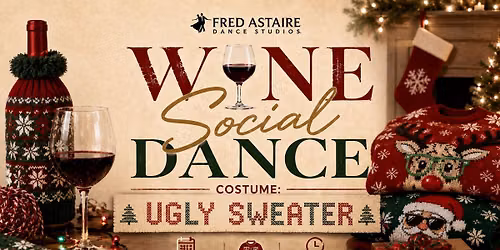 Wine Social Dance - Ugly Sweater 