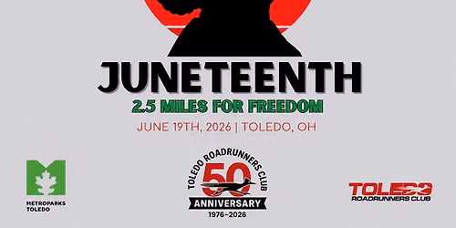 Juneteenth 2.5 mile run\/walk and free Kids 1k. 
