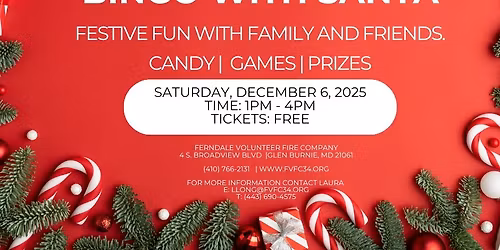Christmas Candy BINGO with Santa