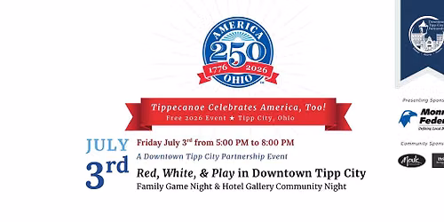Red, White, & Play in Downtown Tipp City