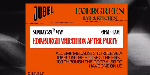 EDINBURGH MARATHON AFTER PARTY_ SWEAT SOCIETY X THE SATURDAY STRIDE X JUBEL