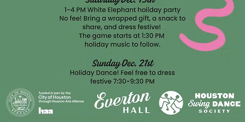 December dancing and classes!