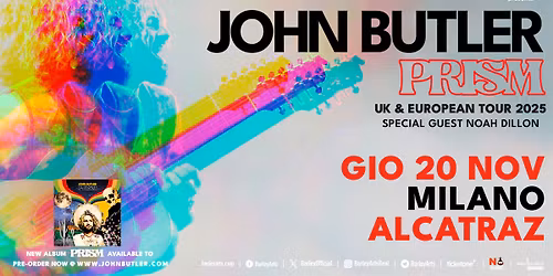 John Butler | Prism UK & European Tour 2025 | Live in Milan