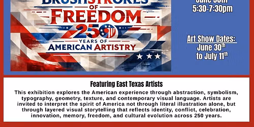 Brushstrokes of Freedom Art Exhibit and Sale Opening Reception