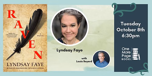 Celebrating RAVEN: with Lyndsay Faye, in Conversation w\/ Louis Bayard