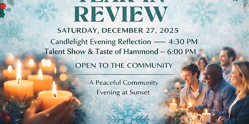 Year in Review: A Candlelight Community Evening