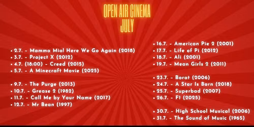 Open Air Cinema \/ Malja Helsinki \/ July \/ Free Entry!