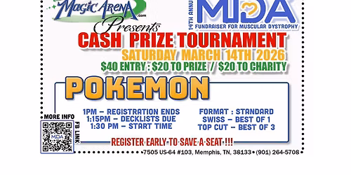 2026 MDA Fundraiser Event \u2618\ufe0f POKEMON Cash Prize Tournament