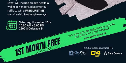 TOTL Fitness Grand Opening Party