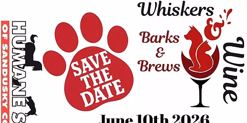 Whiskers & Wine, Barks & Brew SAVE THE DATE!