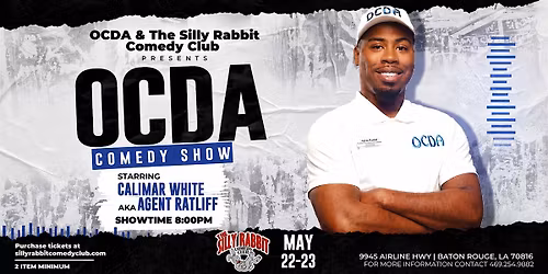 The Silly Rabbit Comedy Club Presents: Calimar White AKA \u201cAgent Ratliff\u201d