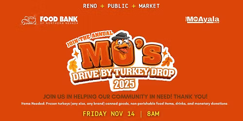 Mo's Drive-by Turkey Drop - Donation Event
