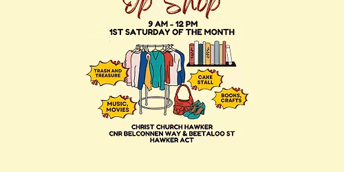 Op shop at Christ Church Hawker
